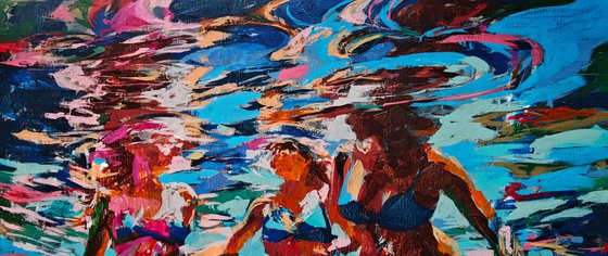 Under the clear water