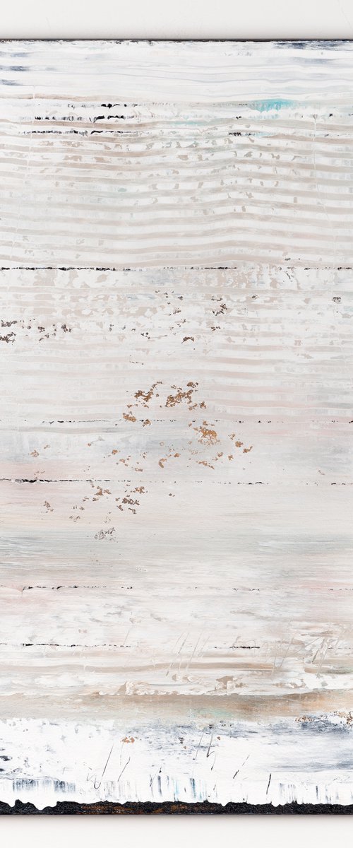White abstract painting WP419 by Radek Smach