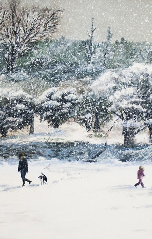View from Studio in Winter by Jackie Ward