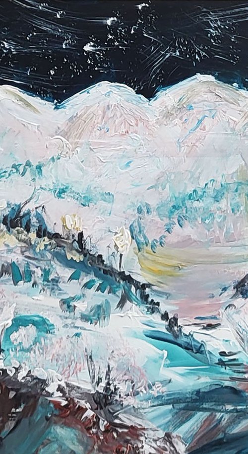 La nuit sur les chaînes montagneuses by ÂME SAUVAGE
