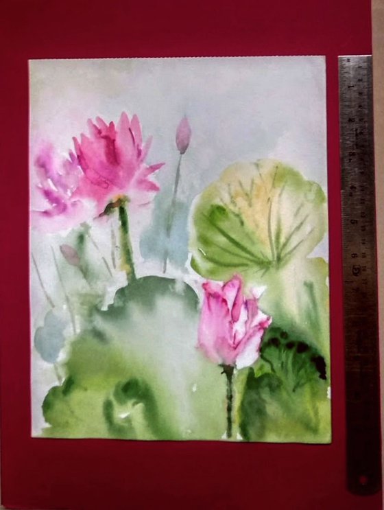 Waterlilies Lotus Painting Limited Edition Print