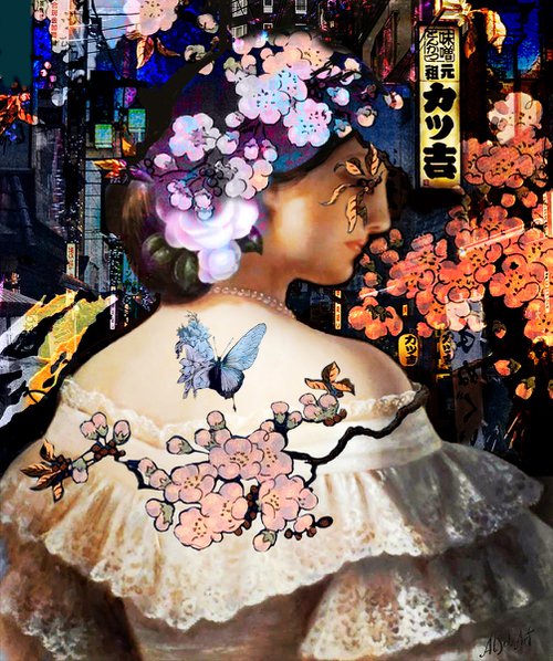 Victorian Lady in Tokyo by Alex Solodov