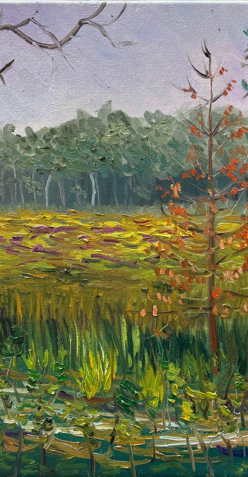 Dutch Forest Clearing. Plein air by Dmitry Fedorov