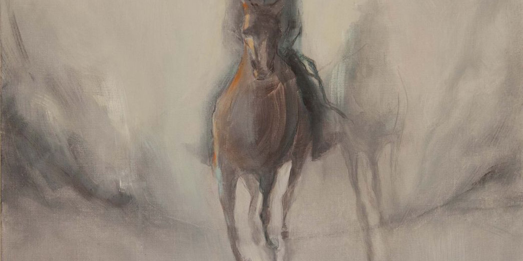 Art of the Day: "Riders on horses, 2014" by Dorota Janczar