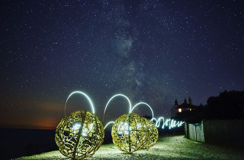 Coccoliths at night, Cuckmere Haven by Ed Watts
