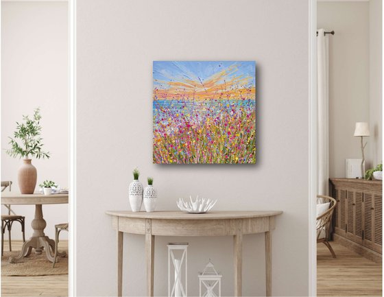 Seaside Bloom - Original Floral Painting