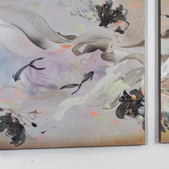 Stems of Water Diptych