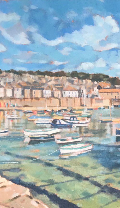 Early Spring, Mousehole Harbour by Emma Dashwood