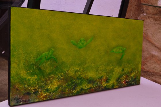 Somewhere in paradise.60x30 cm.