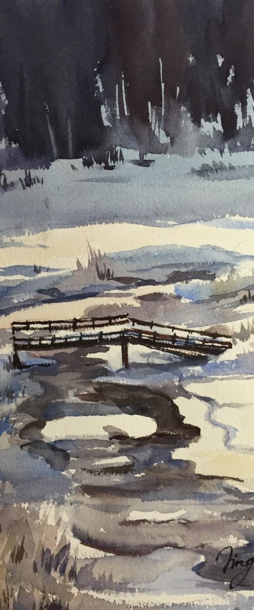 Bridge over troubled water by Jing Chen