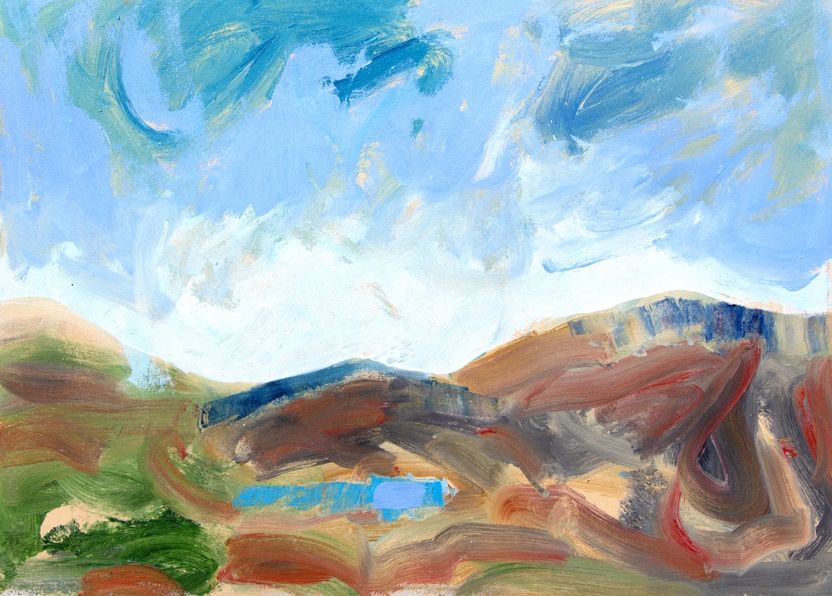 Small Lake In The Hills By Elizabeth Anne Fox, 24 X 16, Artwork For Sale On Artfinder