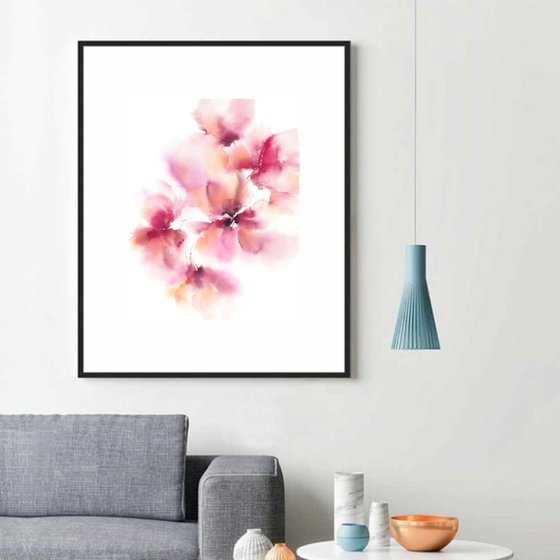 Abstract floral painting "Spring"