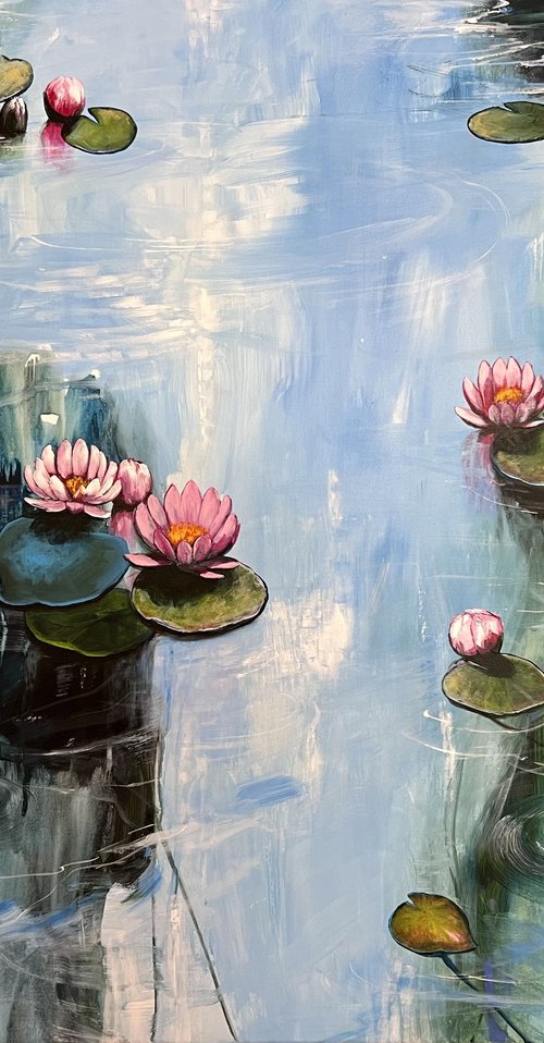 My Love For Water Lilies 2 by Sandra Gebhardt-Hoepfner