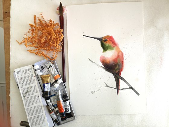 Hummingbird Diptych