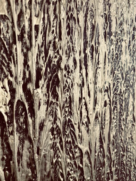 „Gilded Terrain“ 80x80x4 cm