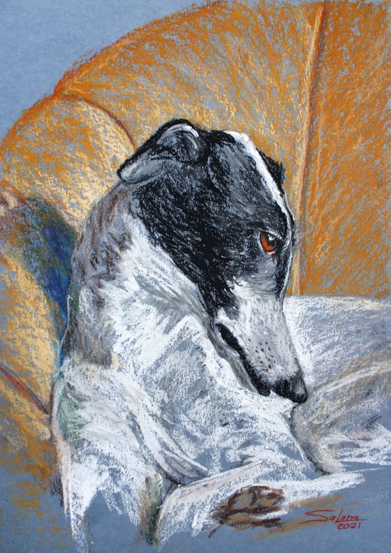 Dog IV... Greyhound /  ORIGINAL PAINTING