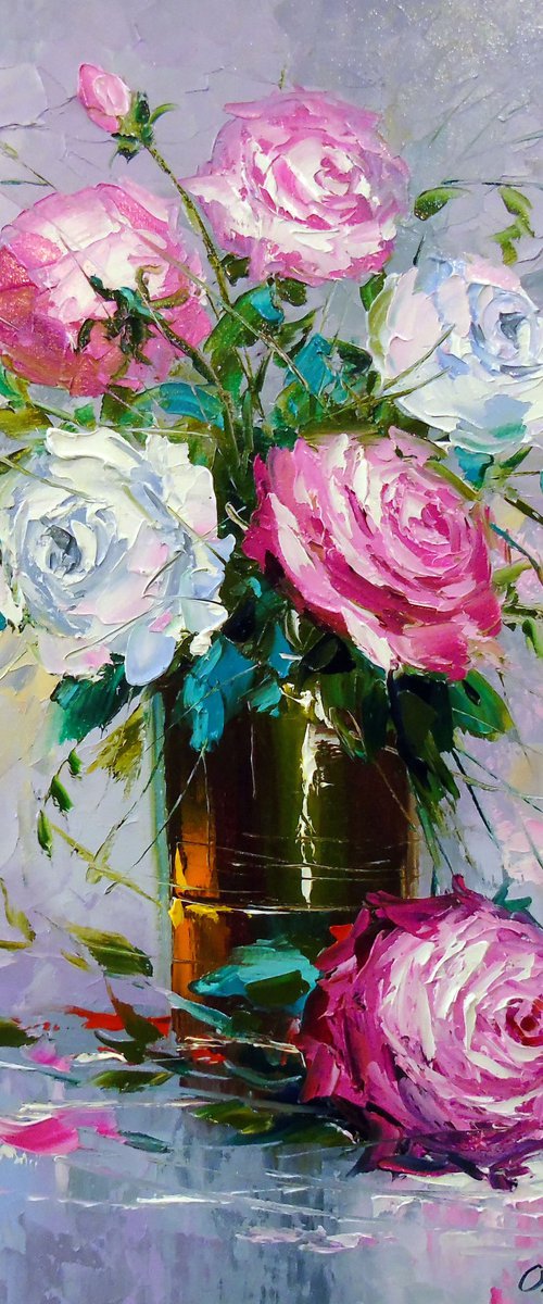 A bouquet of morning roses by Olha Darchuk
