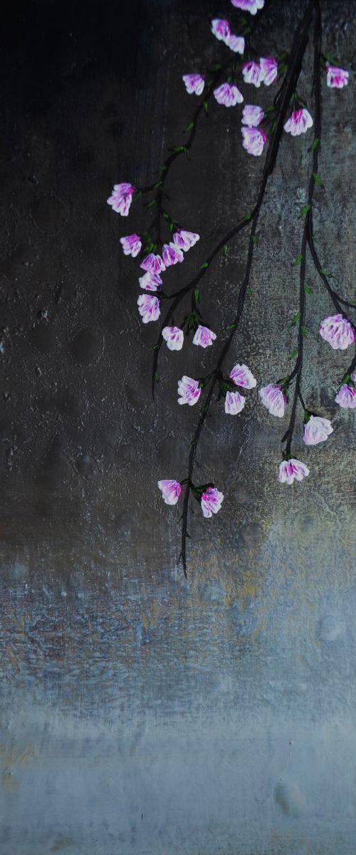 Abstract floral "Forever blooming' by Henrieta Angel