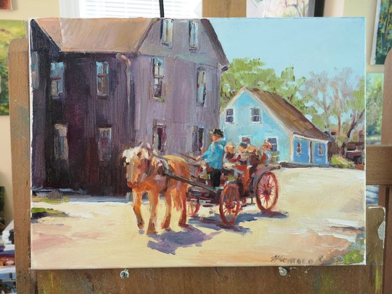 Summer ride in Lunenburg (12×16")