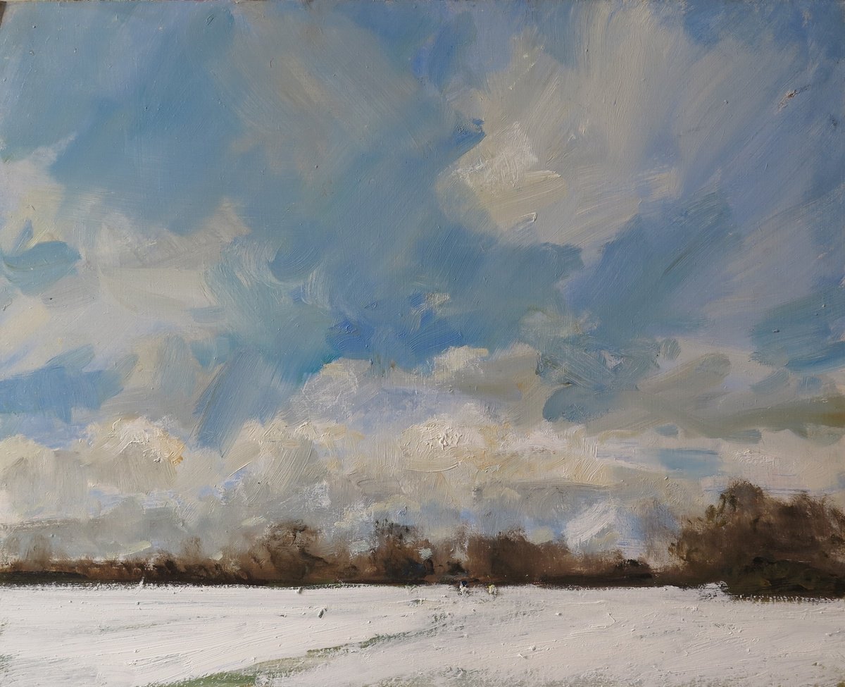 Snow near York by Malcolm Ludvigsen