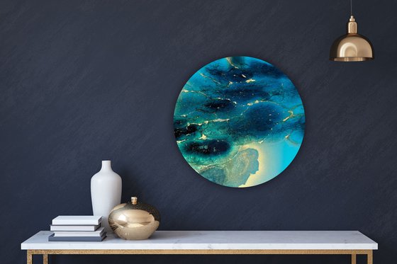 Golden Halo, Blue Depth #1