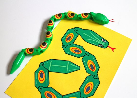 Wiggly Plastic Snake Toy