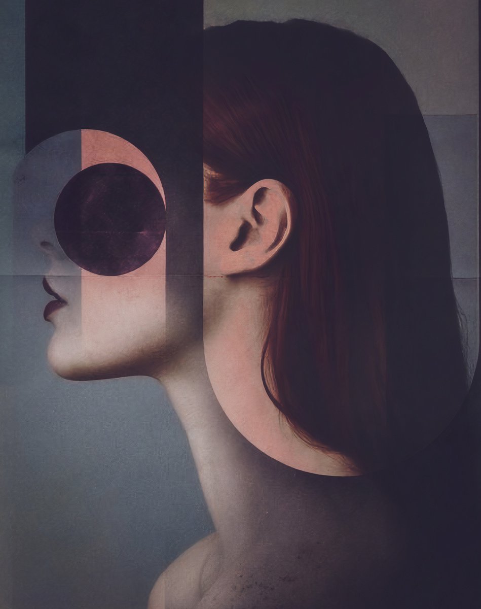 Art Color Face Vol. 10 - Dusk. Art portrait on canvas by Elmira Namazova