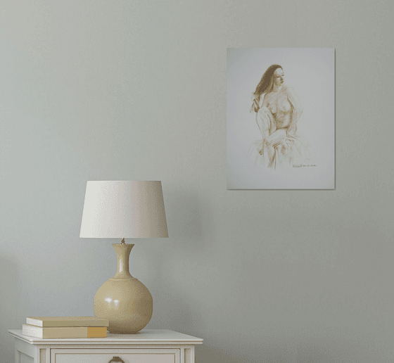 Seated female nude