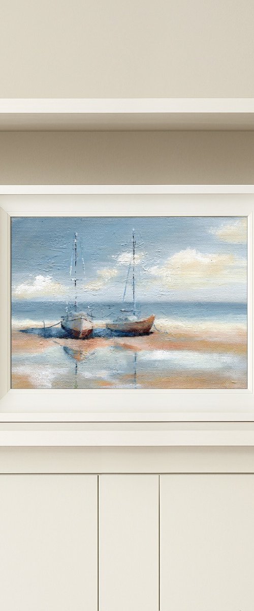 Two sailing boats by Alena Post