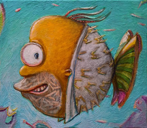 HOMER FISH - ( 19,5 x 22 x 5,5 cm )