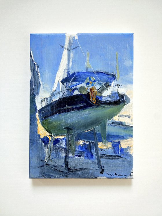 Yahts in the port. Italy