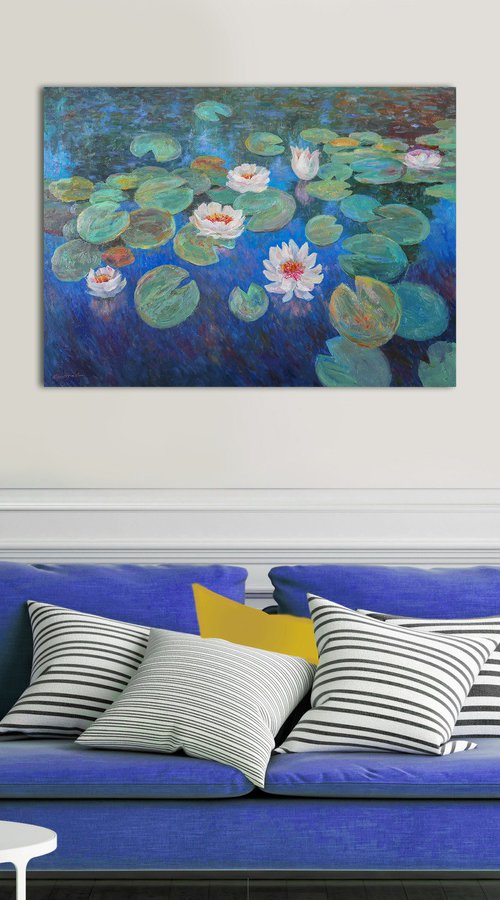 Evening Water Lilies by Nikolay Dmitriev