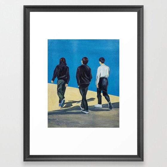 Three Boys Walking