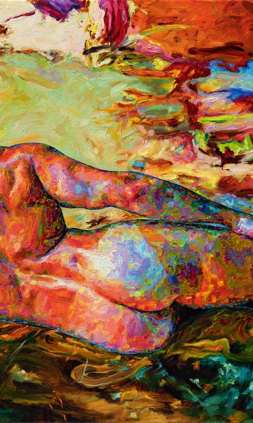 The Reclining Nude by Oleksandr Balbyshev