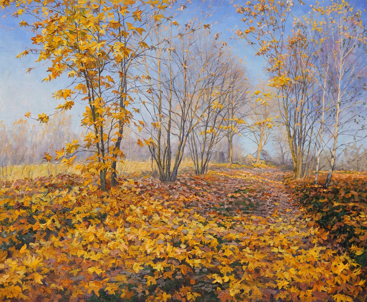 Autumn Alley by Elena Barkhatkova