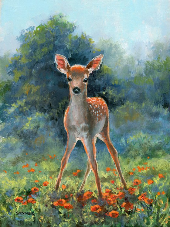 'Playing among the poppies'