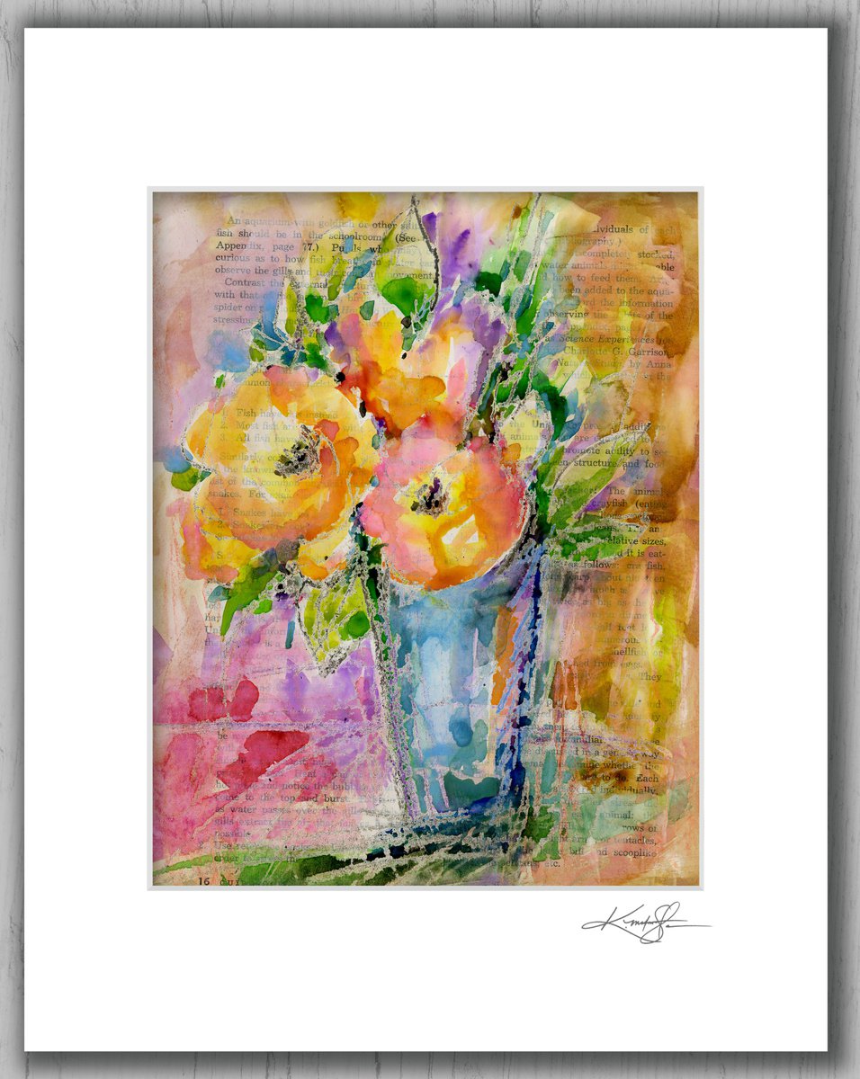 Vintage Daydream 7 - Floral Painting by Kathy Morton Stanion by Kathy Morton Stanion