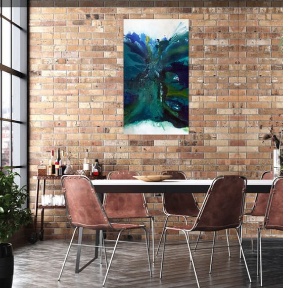 ABSTRACT SEASCAPE BLUE 1