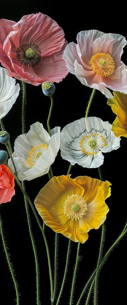 Poppies 55 by MICHAEL FILONOW