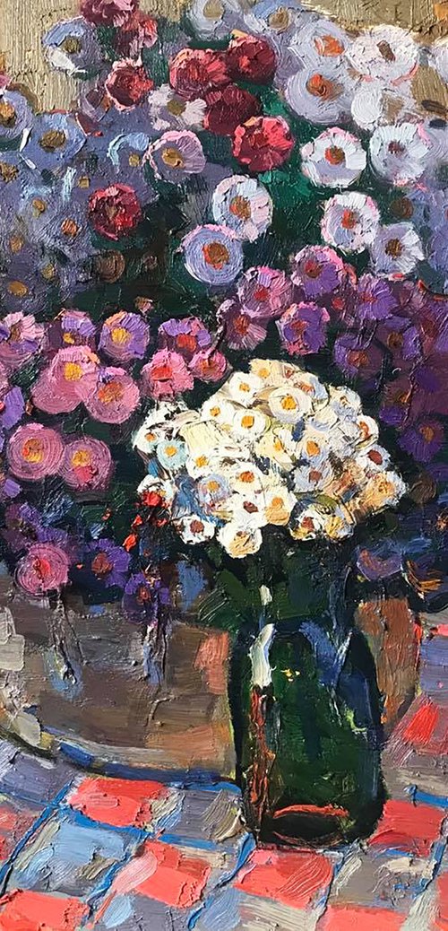 Big bouquet of autumn flowers by Kalenyuk Alex