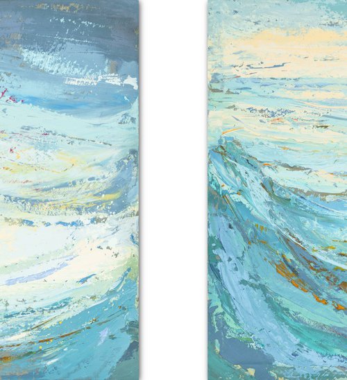 Diptych (emotional seascapes) by Susana Sancho Beltrán