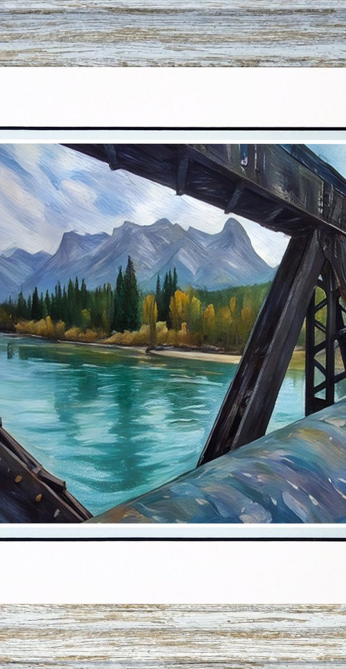 Engine Bridge Canmore by Robin Clarke