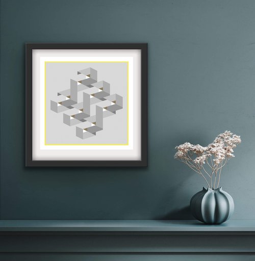 Simple 3 (Geometric Print) (2021) by Marya Matienko
