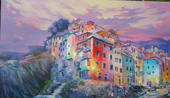 Magical evening in Riomaggiore, Cinque Terre