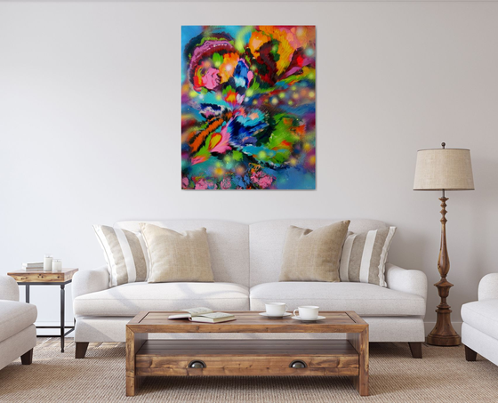Emotions of Flowers, Large Painting