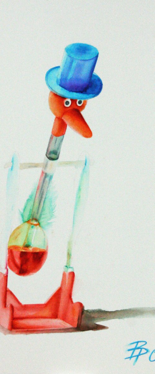 Sketch for "Lucky bird" - 3 by Paolo Borile