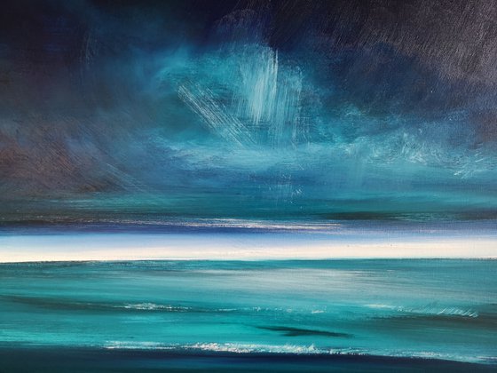 Essence of Teal - seascape, emotional, panoramic