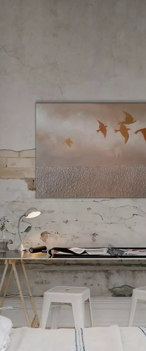 BORN TO FLY (120X80CM) by Mary Voloshyna