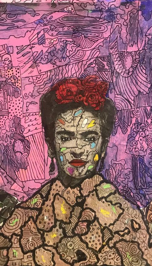 Three portraits of Frida #2 by Pavel Kuragin