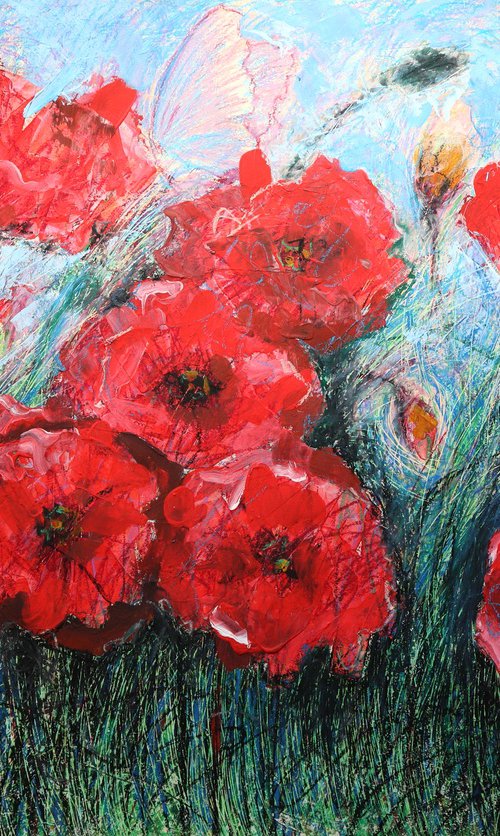 Poppies Red 2 by Rakhmet Redzhepov